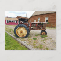 Poster photo de vieux tracteur de ferme d'antiquit