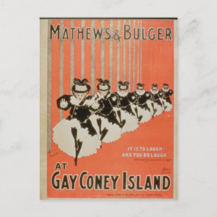 Carte Postale Poster pour 'Mathews & Bulger' à Gay Coney Island