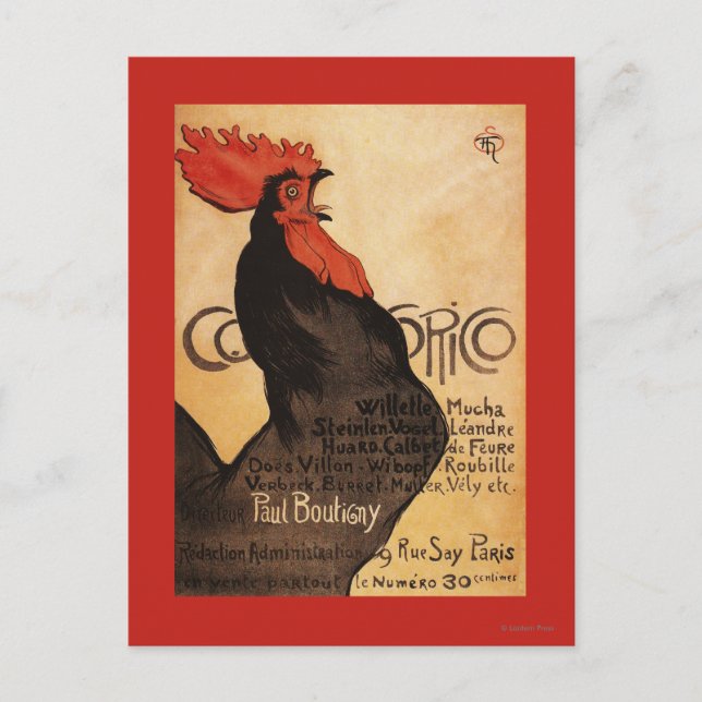 Carte Postale Poster promotionnel du coq périodique (Devant)