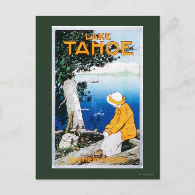 Carte Postale Poster promotionnel du lac TahoeLake Tahoe, CA (Devant)