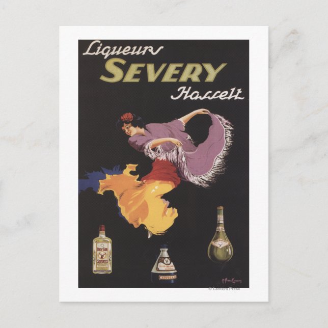 Carte Postale Poster promotionnel Liqueurs Severy Hasselt (Devant)