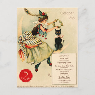 Carte Postale Poster publicitaire vintage Black Cat