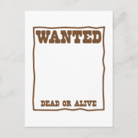 poster Recherché mort ou vivant
