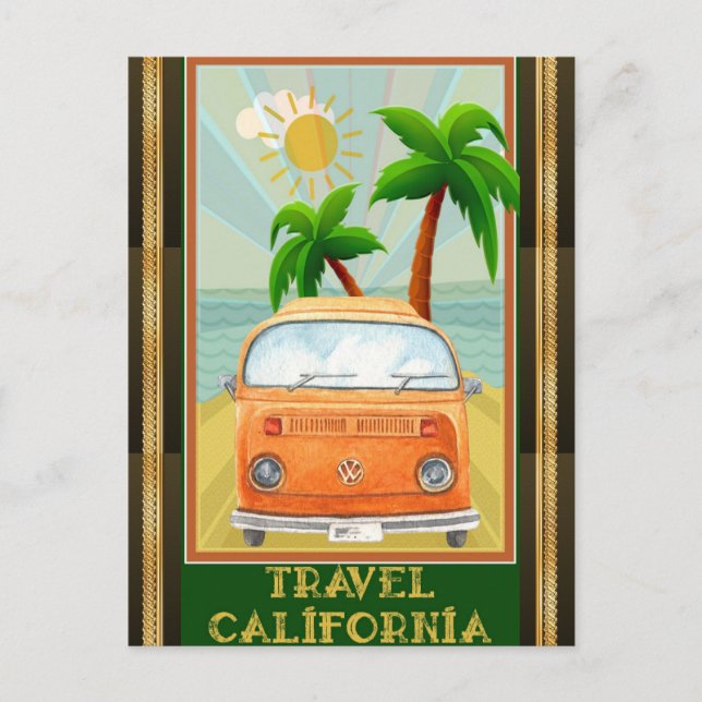 Carte Postale Poster : Travel California (Devant)