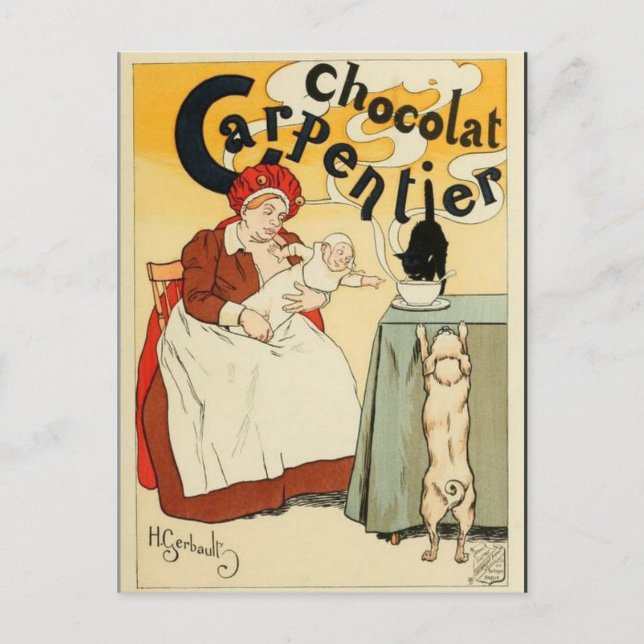 Carte postale poster vintage Belle Epoque (Devant)