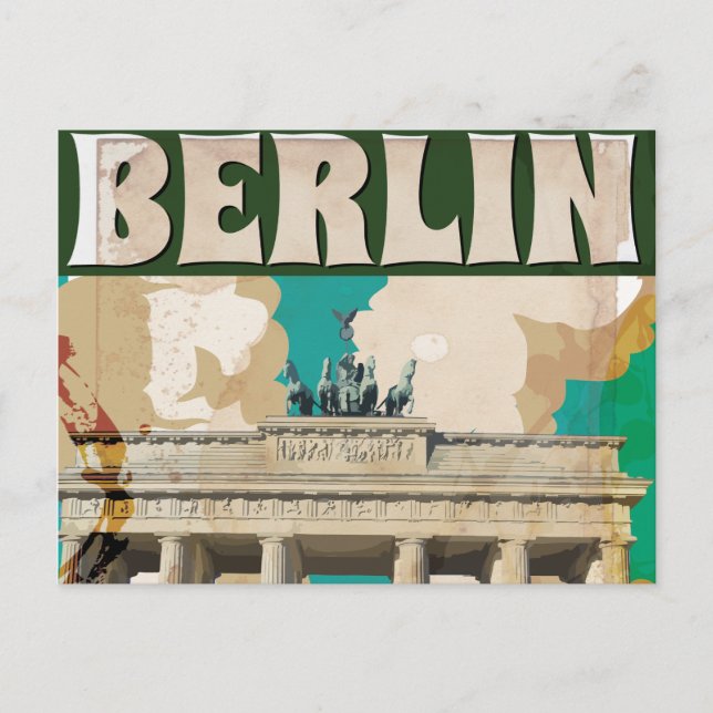 Carte Postale Poster vintage Berlin Travel (Devant)