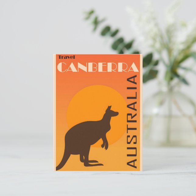 Carte Postale Poster vintage Canberra (Debout devant)