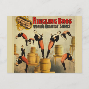 Carte Postale Poster vintage Circus Sideshow