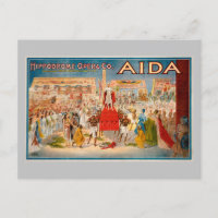 Poster vintage de l'opéra Aida (1908)