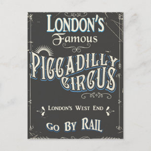 Carte Postale Poster vintage de Piccadilly Circus