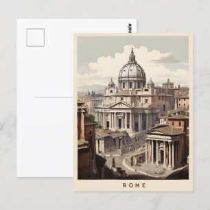 Carte Postale Poster vintage de Rome