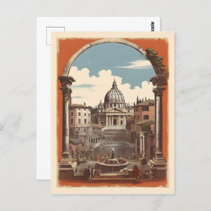 Carte Postale Poster vintage de Rome