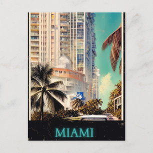 Carte Postale Poster vintage Miami Par CallisC