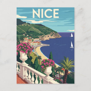 Carte Postale Poster vintage Nice France Travel