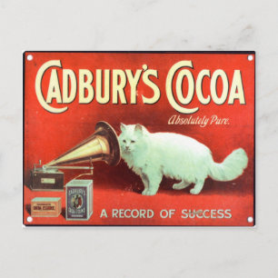 Carte Postale poster vintage original du cacao de Cadbury