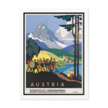 Poster Vintage voyage, Autriche