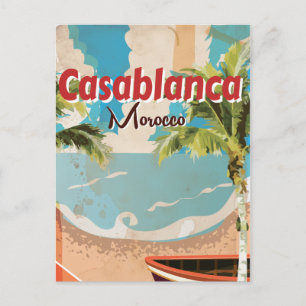 Carte Postale Poster Vintage voyage Casablanca