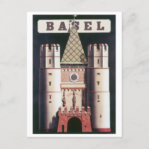 Carte Postale Poster Vintage voyage de Bâle