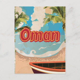 Carte Postale Poster Vintage voyage d'Oman