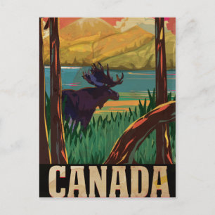Carte Postale Poster Vintage voyage du Canada