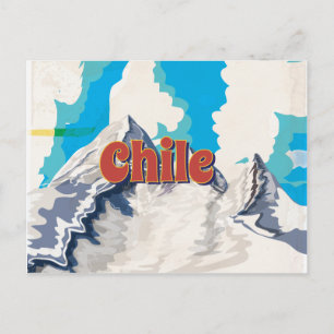 Carte Postale Poster Vintage voyage du Chili