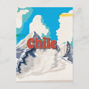 Carte Postale Poster Vintage voyage du Chili