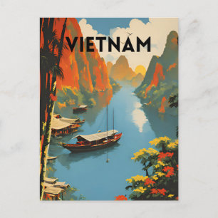 Carte Postale Poster Vintage voyage du Vietnam