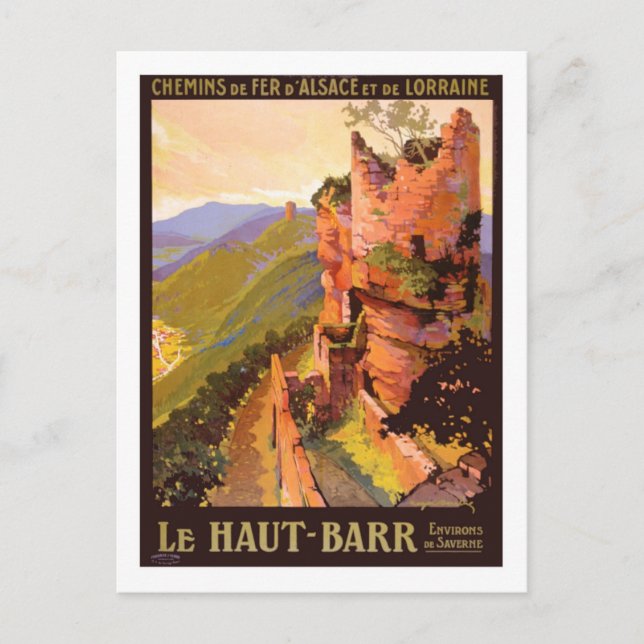 Carte Postale Poster Vintage voyage, France (Devant)