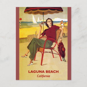 Carte Postale Poster Vintage voyage Laguna Beach California