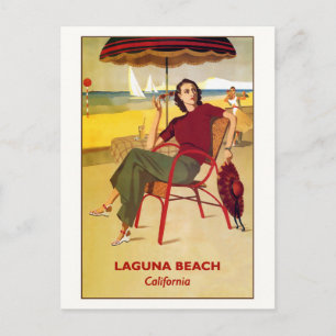Carte Postale Poster Vintage voyage Laguna Beach, Californie