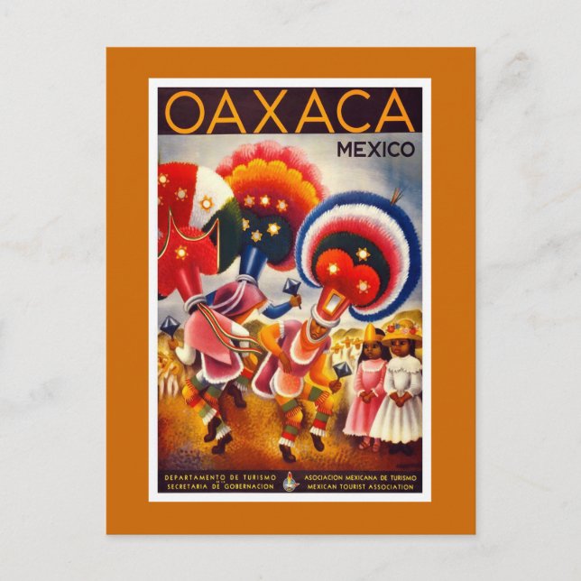Carte Postale Poster Vintage voyage "Mexique" (Devant)