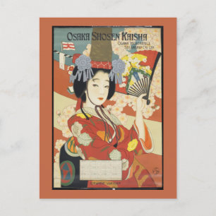 Carte Postale Poster Vintage voyage Osaka Japon