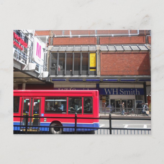 Carte Postale Poster y compris le bus rouge de Londres (Devant)