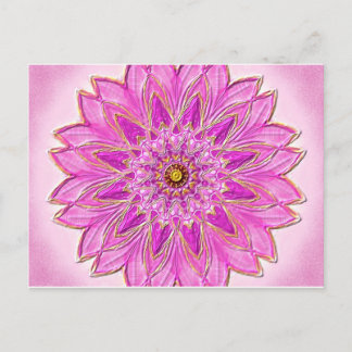 Carte Postale Postkarte 01 "Magenta Healing" par MandalaDesign