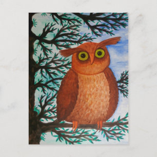 Carte Postale Postkarte Eule