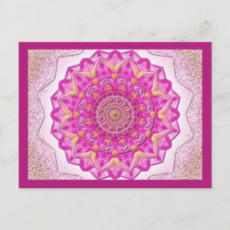 Carte Postale Postkarte MagicMandala Magenta