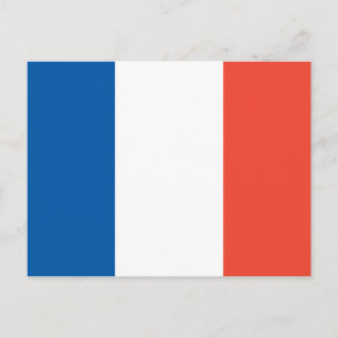 Carte Postale Postkarte mit Frankreich Fahne