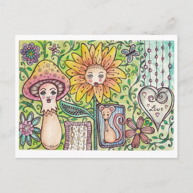 Carte Postale Postkarte mit lustigem Fantasiemotiv (Devant)