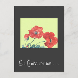 Carte Postale postkarte Mohnblumen