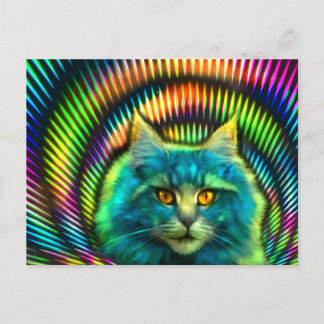 Carte Postale Postkarte "PsyCat"
