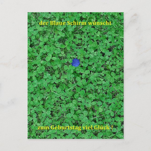 Carte Postale Postkarte - Viel Glück (Devant)