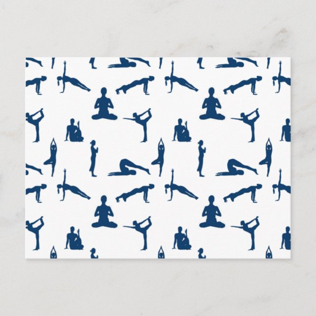 Carte Postale Postures de Yoga (Devant)