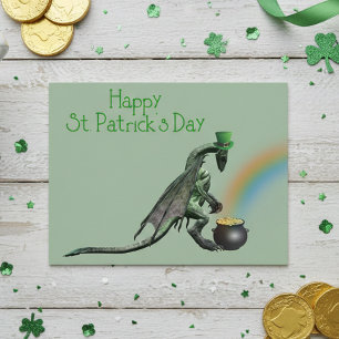 Carte Postale Pot de dragon de St. Patrick