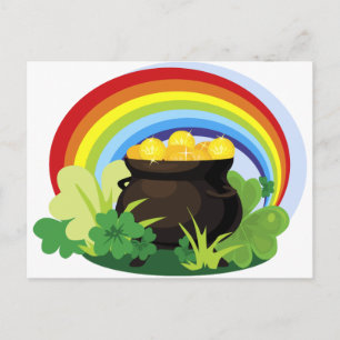 Carte Postale Pot Of Gold St. Patrick's Day Cadeau