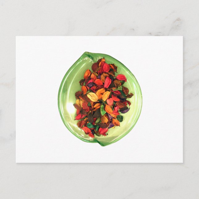 Carte Postale Pot-pourri Coloré : Un Étalage Parfumé (Devant)