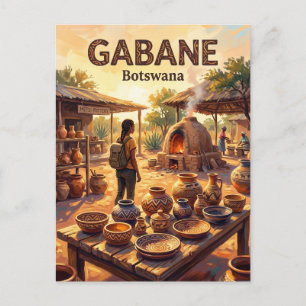 Carte Postale Poterie Pelegano Botswana
