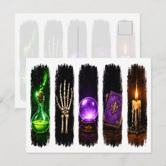 Carte Postale Potion Magique, Décor de Sorcière Céleste