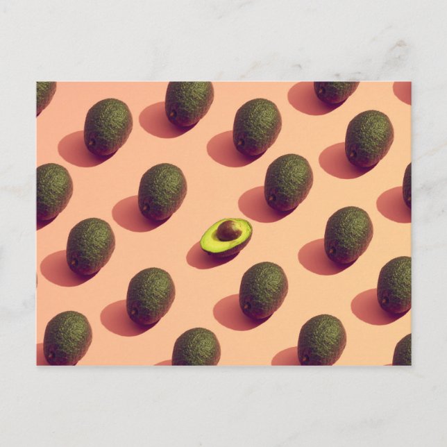 Carte Postale Potrait de fruits Avocado (Devant)