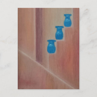 Carte Postale Pots bleus