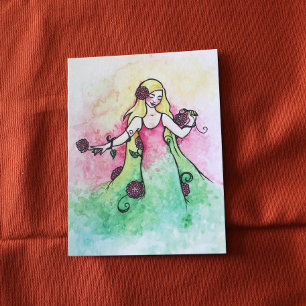 Carte Postale Pouce verte Printemps